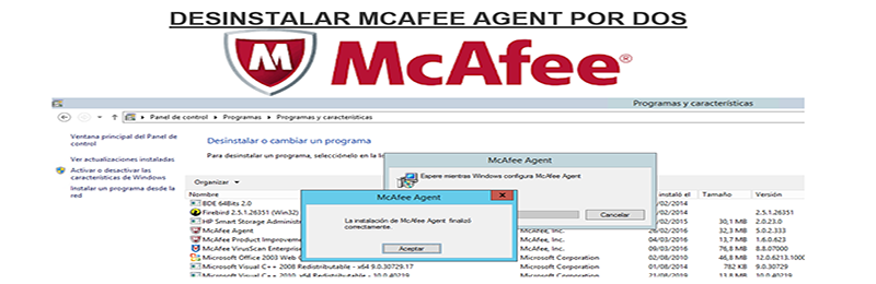 Desinstalar el antivirus McAfee Agent por CMD