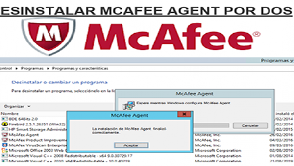 Desinstalar el antivirus McAfee Agent por CMD