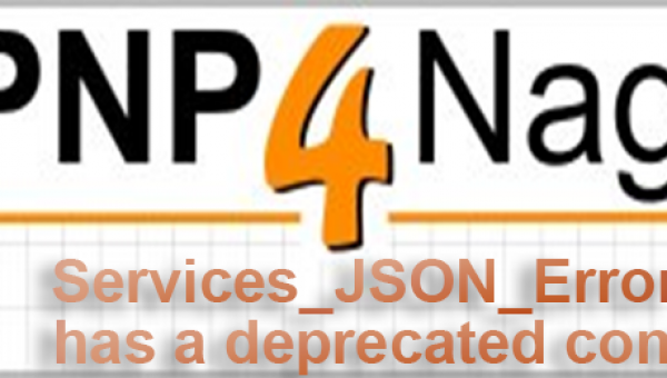 PNP4Nagios Error Services JSON Error has a deprecated constructor